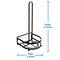 Kitchen Details Industrial Collection Matte Black Paper Towel Holder